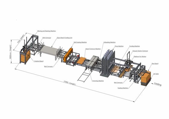 kualitas  MDF Boards HDF Boards Laminate Hot Press Machine For Plywood 1600 Ton pabrik