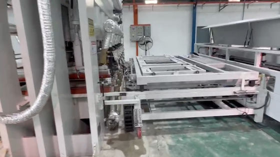 Kayu Paertical Board Melamin Laminasi Siklus Pendek Mesin Hot Press
